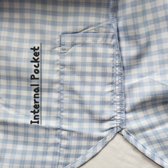 COLUMBIA Anytime Lite Sleeveless Shirt - Blue Gingham - Size S (NWT) - Picture 9 of 16